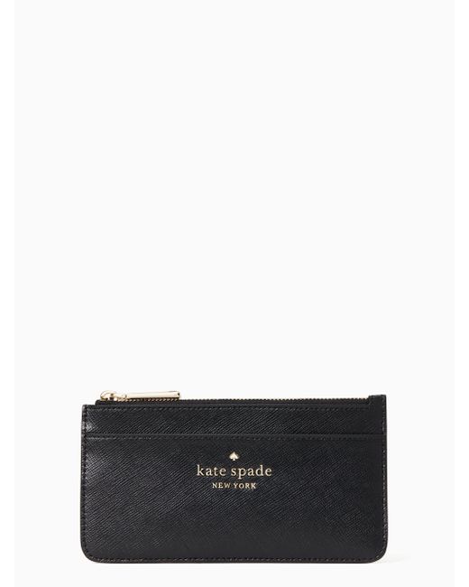 Kate Spade Staci Large Slim Card Holder in Black Lyst