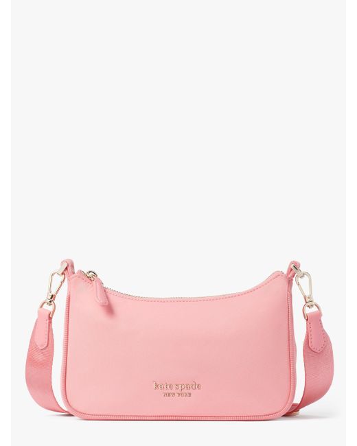 Kate Spade Synthetic The Little Better Sam Nylon Small Crossbody in Pink Lyst