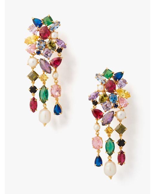 Kate Spade White Candy Shop Statement Earrings