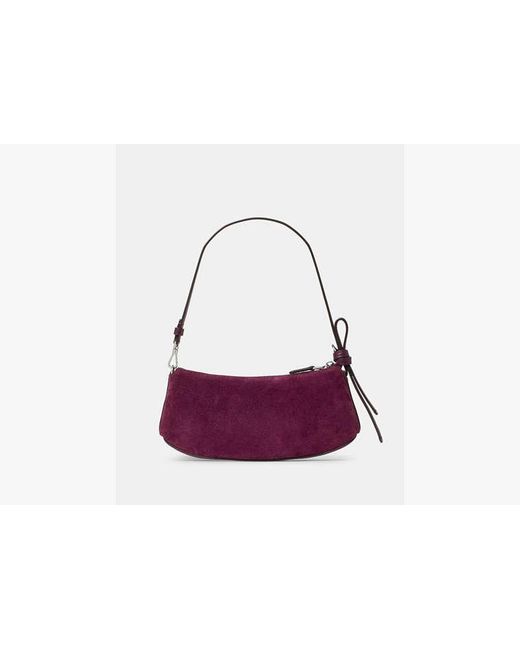 Kate Spade Purple Kate Spade Loop Suede Mini Bag