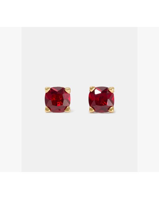 Kate Spade Red Little Luxuries Square Studs