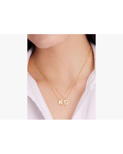 Kate Spade White Kate Spade Fine Love Letter R Initial Pendant