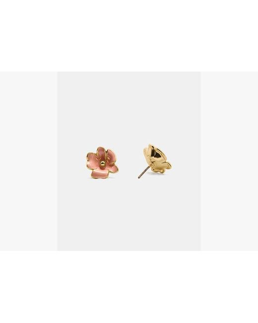 Kate Spade White Golden Bloom Flower Studs