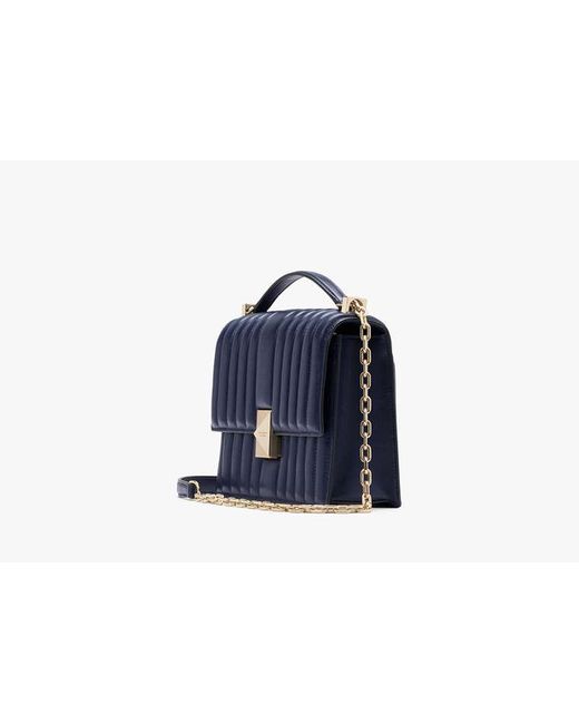 Kate Spade Blue Deco Quilted Chain Shoulder Bag