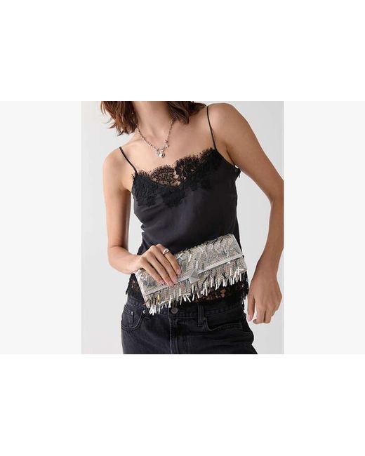 Kate Spade White Deco Embellished Soft Mini Shoulder