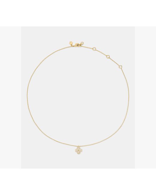 Kate Spade White Flower Pave Mini Pendant