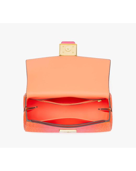 Kate Spade Pink Katy Ombre Croc-embossed Medium Top-handle Bag