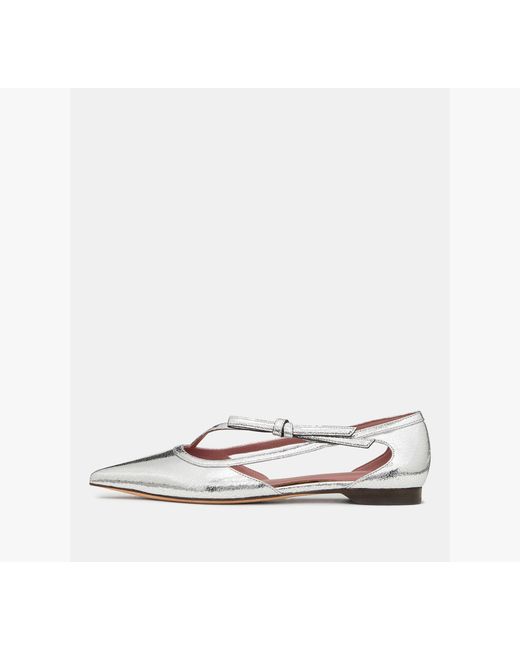Kate Spade White Loop Flat