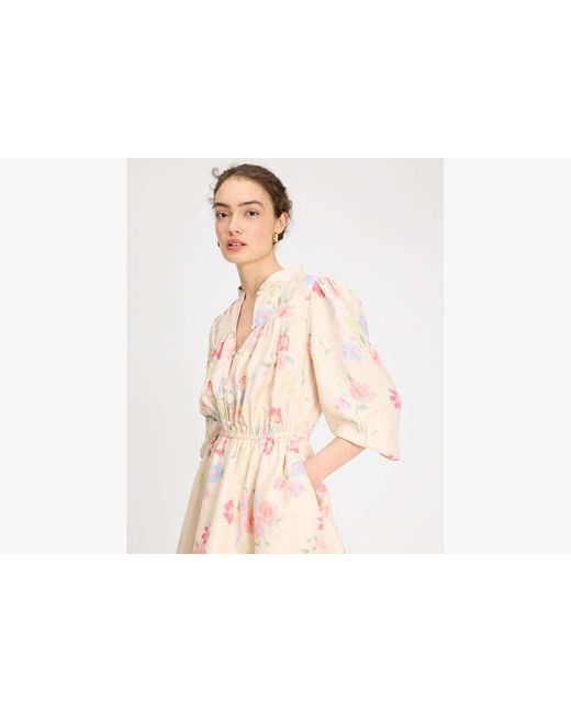 Kate Spade Pink Whimsical Garden Belted Shirt Dress