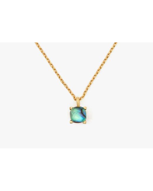 Kate Spade White Little Luxuries 6Mm Square Pendant