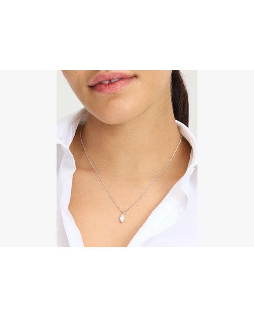 Kate Spade White Signature Solitaire Pendant