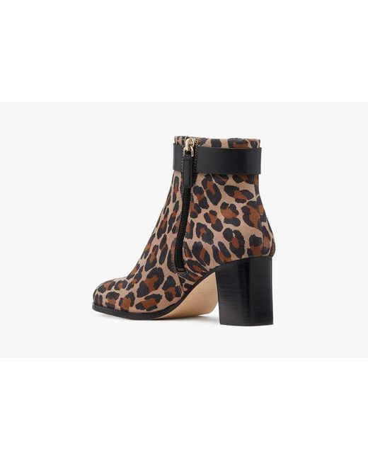 Kate Spade Brown Morgan Spotted Leopard Stiefelette