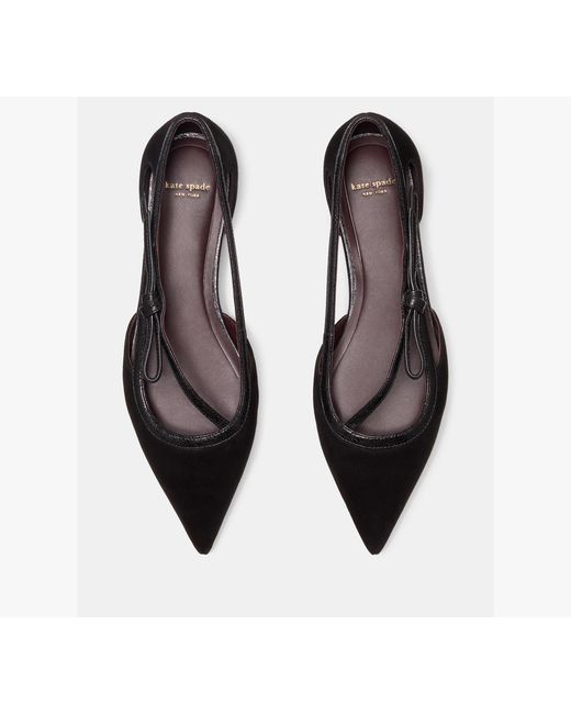 Kate Spade Gray Loop Flat