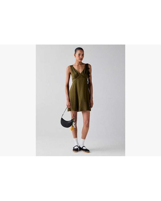 Kate Spade Green Florette Mini Slip Dress