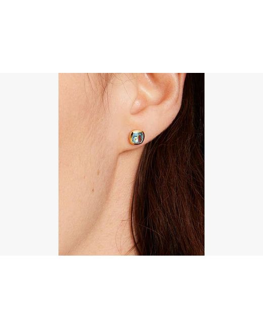 Kate Spade Blue Kate Spade Fine Time To Shine Gem Studs