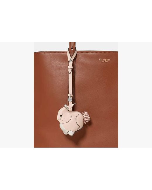 Kate Spade White Charmed Pippa Rabbit Bag Charm