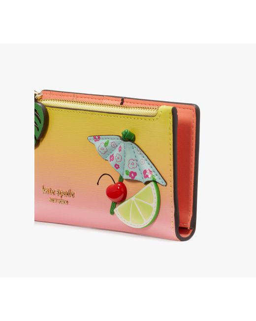 Kate Spade Multicolor Playa Ombre Small Slim Bifold Wallet