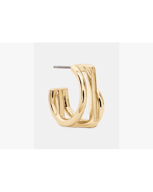 Kate Spade Metallic Geo Pop Stacked Hoops