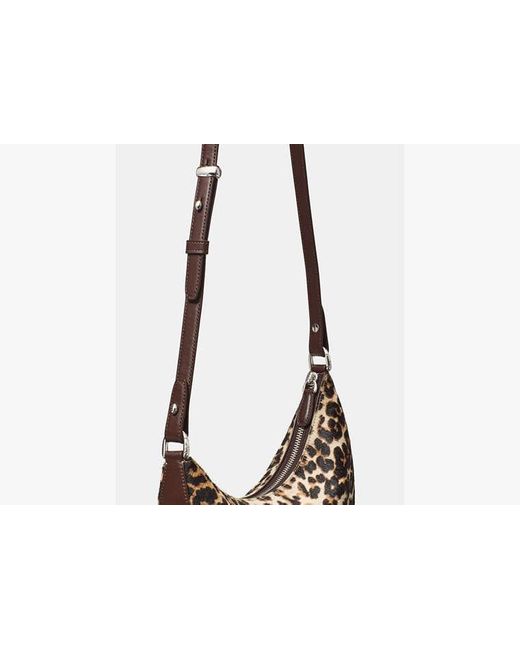 Kate Spade Gray Duo Leopard Haircalf Crossbody Bag