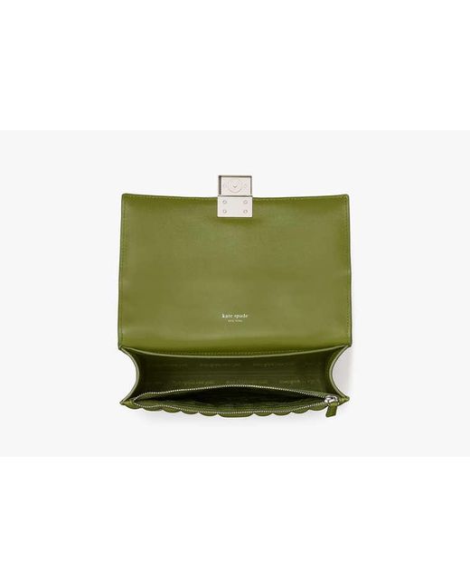 Kate Spade Green Deco Quilted Chain Shoulder Bag