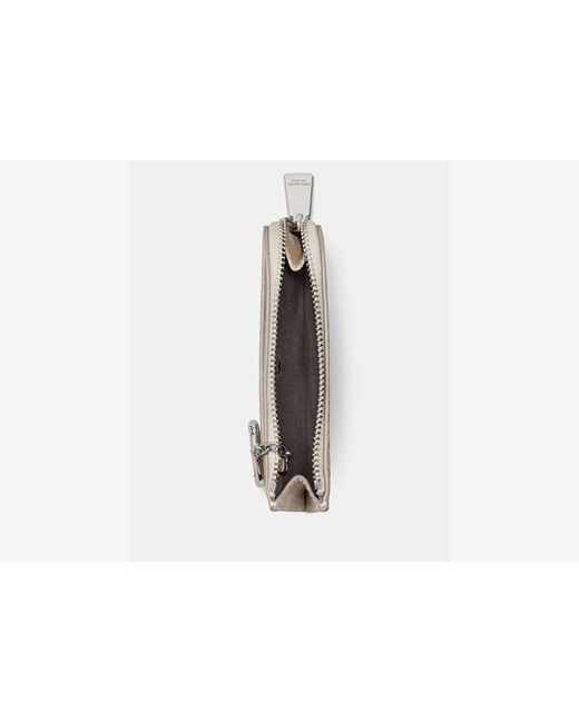 Kate Spade White Snake Embossed Mini Zip Card Case