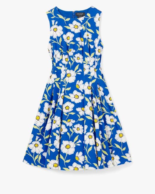 Kate Spade Blue Sunshine Floral Amelia Dress