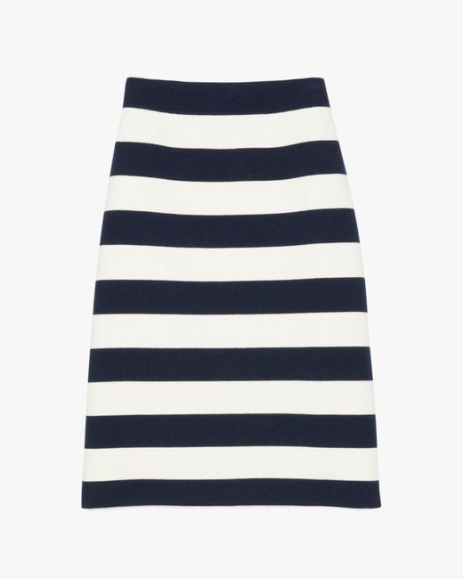 Kate Spade Blue Awning Stripe Pencil Skirt