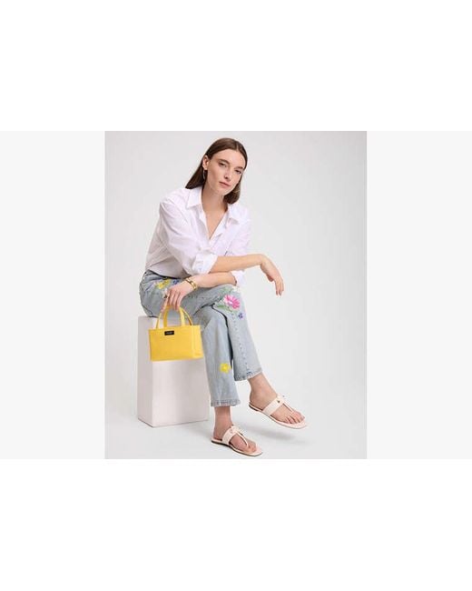 Kate Spade Yellow The Original Bag Icon Ksnyl Tote Bag, Extraklein