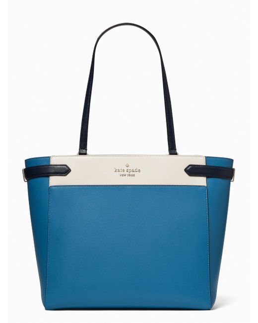 Kate Spade Staci Colorblock Laptop Tote in Blue Lyst