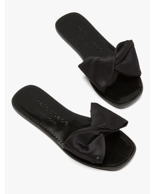 bikini bow slide sandals