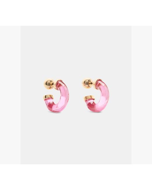 Kate Spade White Glow Up Front Back Huggies