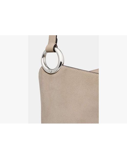 Kate Spade White Halo Suede Bucket Bag