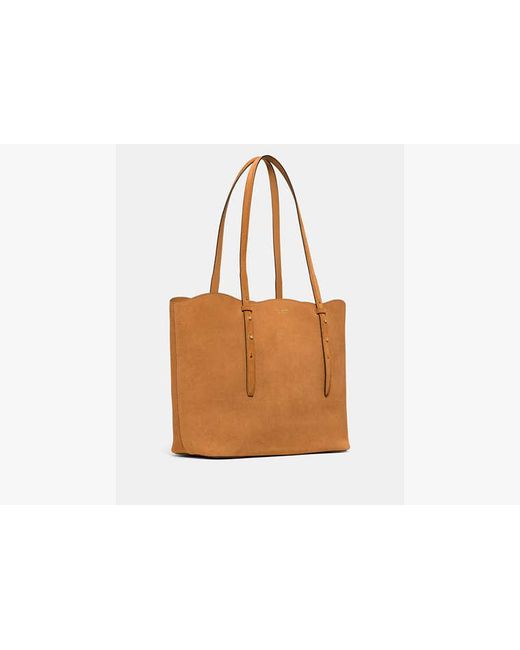 Kate Spade Brown Do It All Wavy Suede Tote Bag