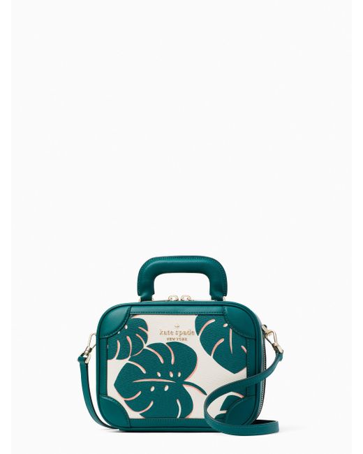 Kate Spade Monstera Leaves Traveler Trunk Crossbody Bag Lyst