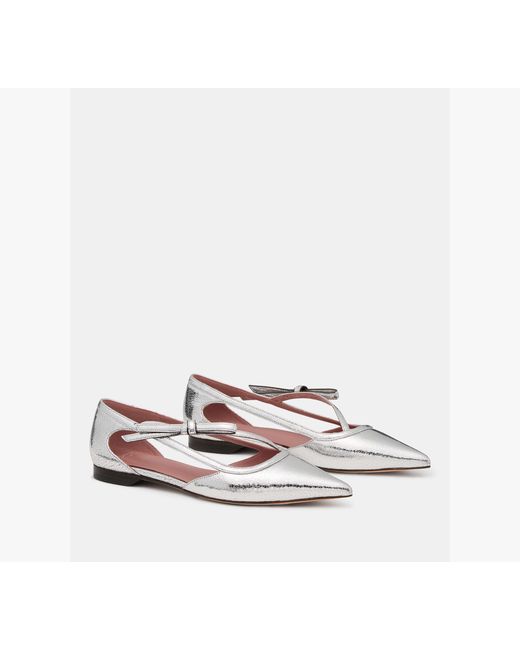 Kate Spade White Loop Flat