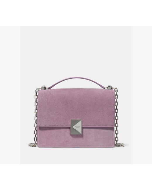 Kate Spade Purple Deco Suede Chain Shoulder Bag