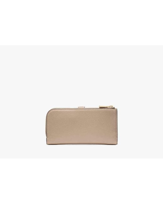 Kate Spade Natural Deco Zip Slim Wallet