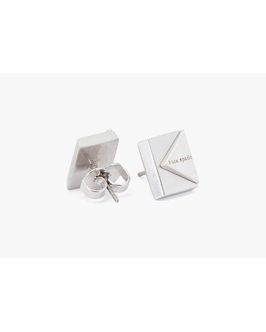 Kate Spade White Deco Studs