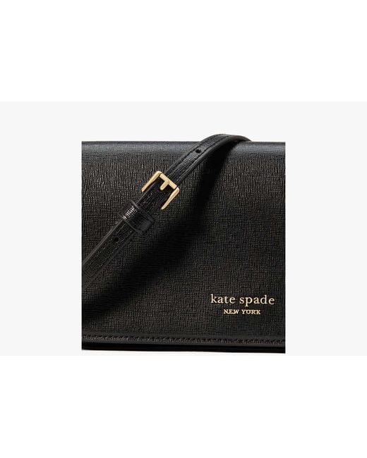 Kate Spade Black Devin Flap Chain Wallet