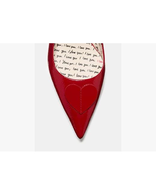 Kate Spade Red Lover Slingback Kitten Heel