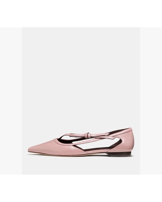 Kate Spade White Loop Flat
