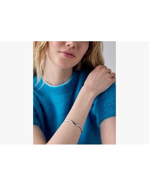 Kate Spade White Wave Thin Bangle