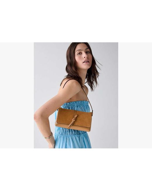 Kate Spade Brown Loop Suede Small Shoulder Bag