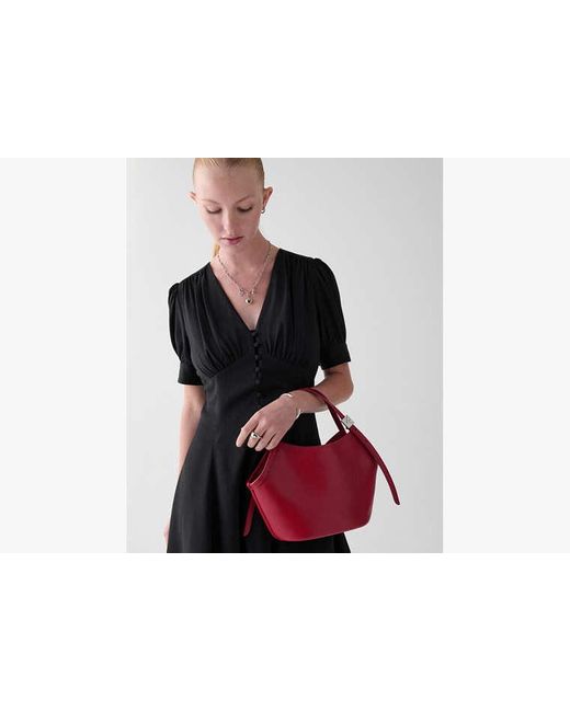 Kate Spade Red Deco Small Tulip Tote Bag