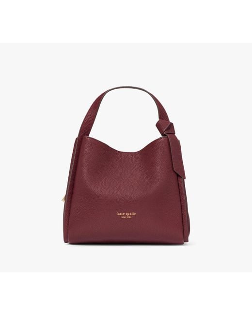 Kate Spade Red Knott Medium Crossbody Tote