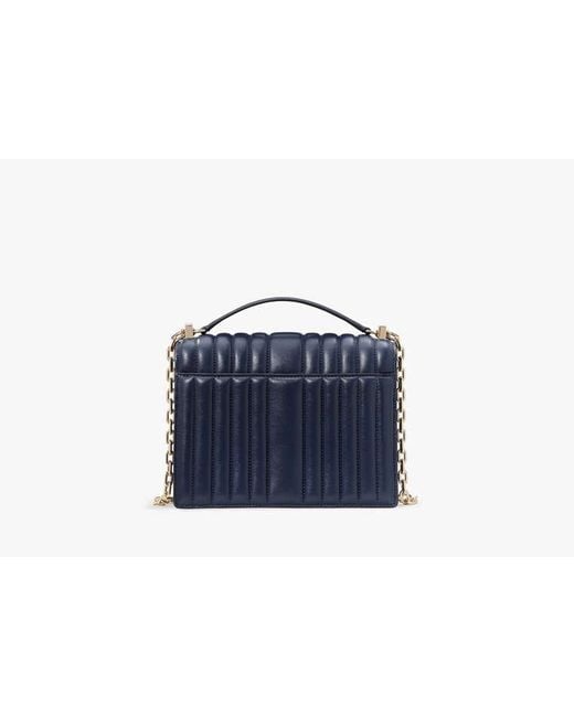 Kate Spade Blue Deco Quilted Chain Shoulder Bag