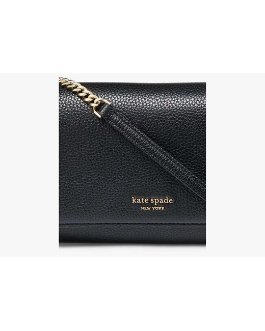 Kate Spade Black Ava Portemonnaie mit Umschlag und Kettenriemen
