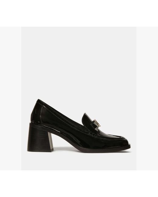 Kate Spade Black Deco Bow Heeled Loafer