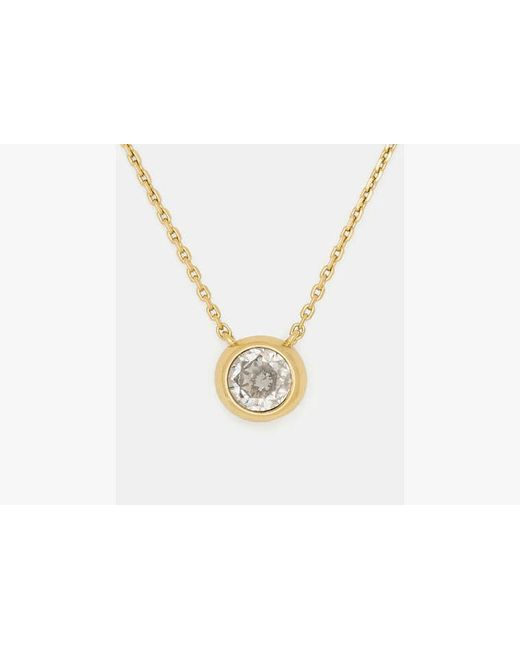 Kate Spade Metallic Round Stone Pendant