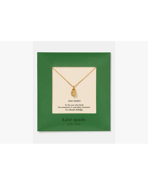 Kate Spade White Gifting Stay Sweet Pendant